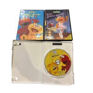 Sesame Street DVD Lot Kids Favorite Songs 2 Zoe Dance Moves Elmo World Opposites